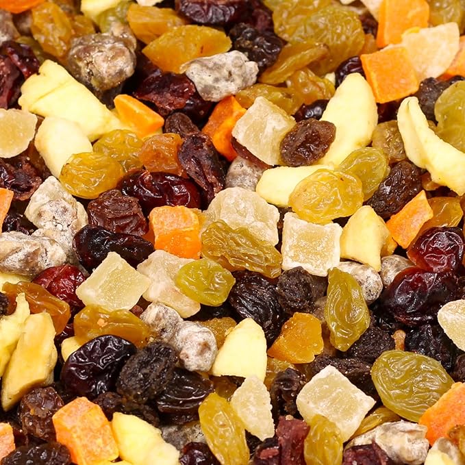 Dried Mixed Fruit Dices Medley - by Its Delish 10 Lbs lbs Bulk Bag | Healthy Snacks for Adults Kids &amp Pets | Fresh Cut Snack Mix Dry Fruit and Berries Trail Mix without Nuts | Gluten Free Vegan
