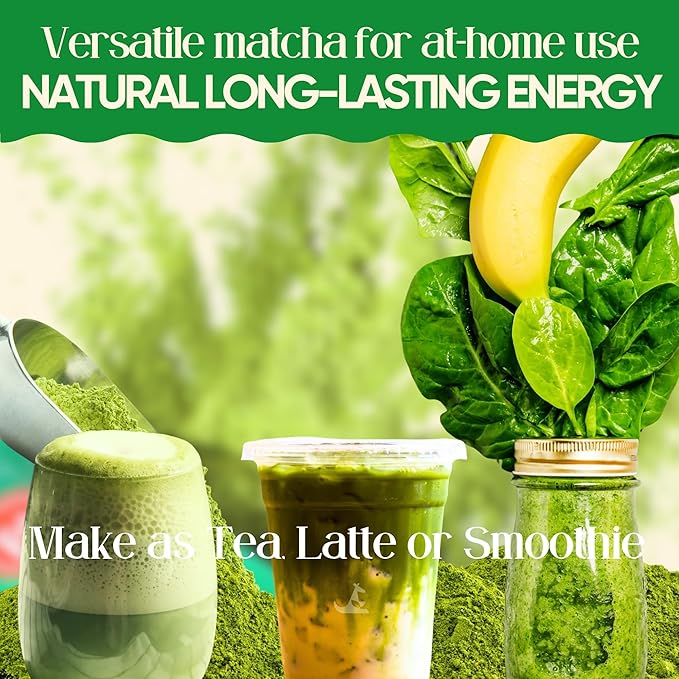 Matcha Supergreens Blend – Ceremonial Green Tea Powder with Spirulina Alfalfa Beets Moringa &amp More | 70mg Caffeine Zero Sugar – Functional Greens Formula (150g 25 Servings)