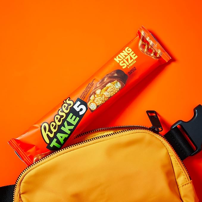 REESE'S TAKE 5 Pretzel Peanut and Chocolate King Size Candy Bars 2.25 oz (18 Count)