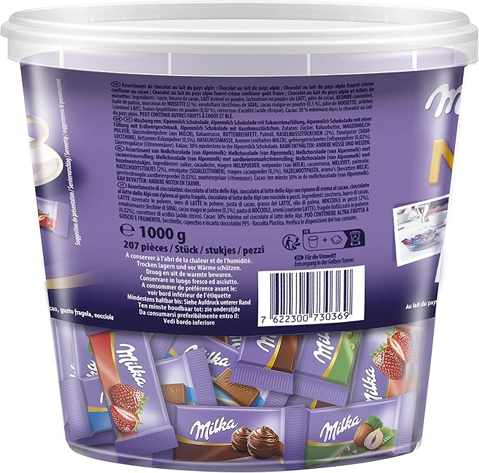 Milka Naps Mix Dose Ideal fürs Büro 1er Pack (1 x 1 kg)