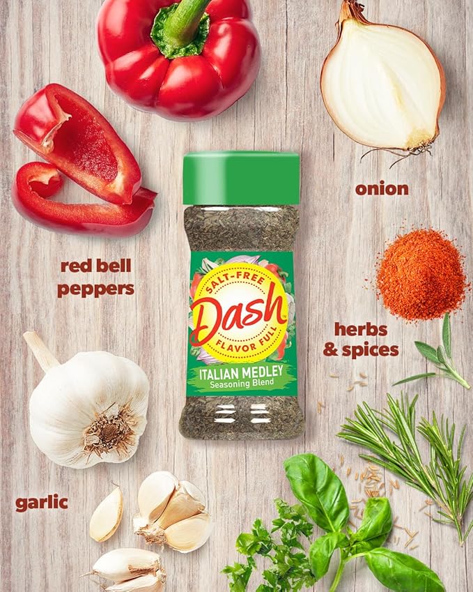 Dash Salt-Free Seasoning Blend Italian Medley 2 Ounce (Pack of 8)