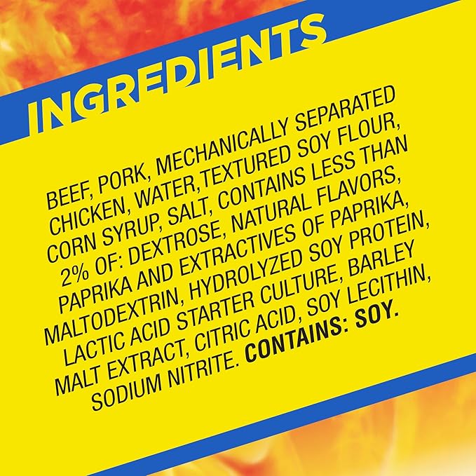 Slim Jim Smoked Meat Sticks Mild Flavor 6g Protein Per Serving Snack Size 0.28 oz. (100 Count)