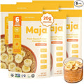Maja Banana Bread Overnight Protein Oats 2.4 oz Single-Serve (6 Pouches) | High Protein Overnight Oats Gluten Free Plant-Based | Certified Organic | Just Add Milk or Plant Milk