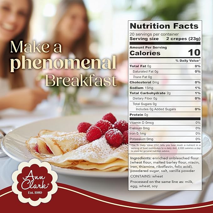 Ann Clark Traditional French Crêpe Mix 16 oz. (2 Pack)