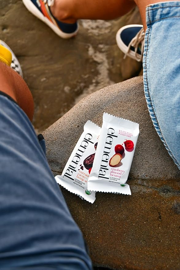 Elemental Superfood Seedbars Currant Cacao + Hemp Seed 1.8 Ounce - 12 Pack 100% Certified Organic Non-GMO Verified Gluten Free Dairy Free Plant Based