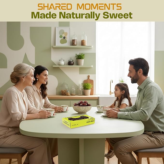 Sahara Gold Al Madina Al Monawara Saudi Dates | Gluten-Free &amp Non GMO | Naturally Mildly Sweet &amp Soft Texture | Non Pitted Dates | High Fiber Dried Fruit For Ramadan Snacking &amp Smoothies