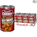 Campbell’s Chunky Beefy Mac Soup 18.8 oz Can (12 Pack)