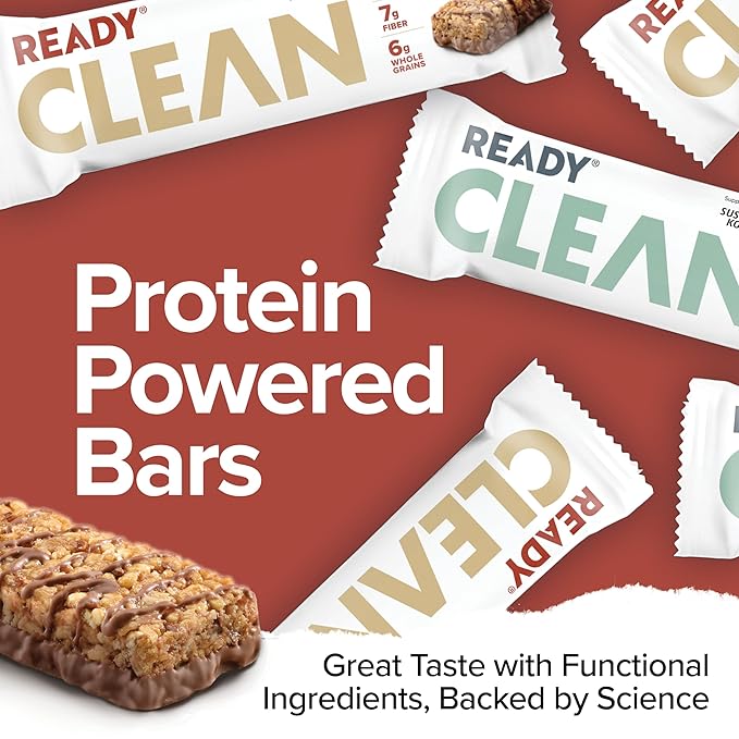 Ready® Protein Bars Twin Pack - High-Protein Snack with 15g Whey Protein With Flaxseeds and Omega-3s for Sustained Energy Supports Lean Muscle and Recovery No Artificial Sweeteners - 48CT Variety P