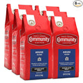 Community Coffee House Blend 72 Ounces Ground Coffee Medium Dark Roast 12 Ounce Bag (Pack of 6)