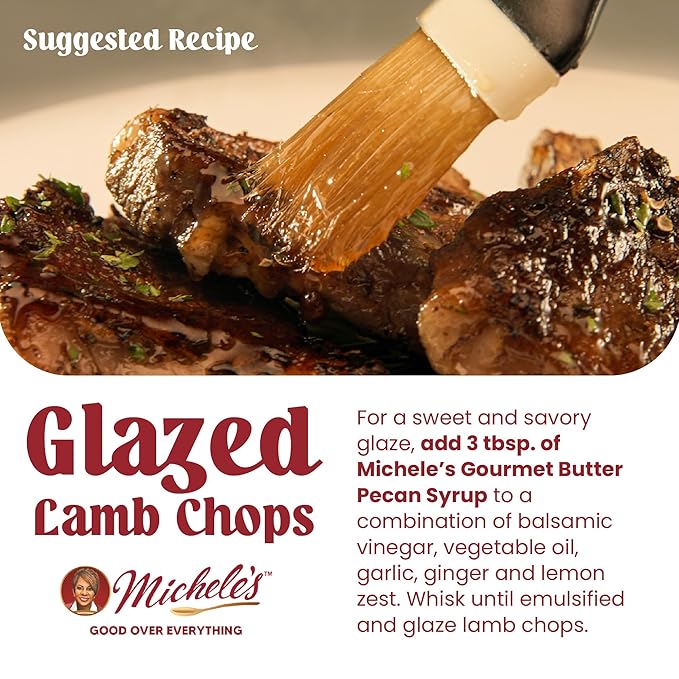 Michele’s Syrup Variety pack – Maple Crème Butter Pecan Syrup | Flavoring Syrup for Pancakes and Waffles Ice Cream – Condiment for Salmon Pork and Beef – Great Breakfast Food Gift