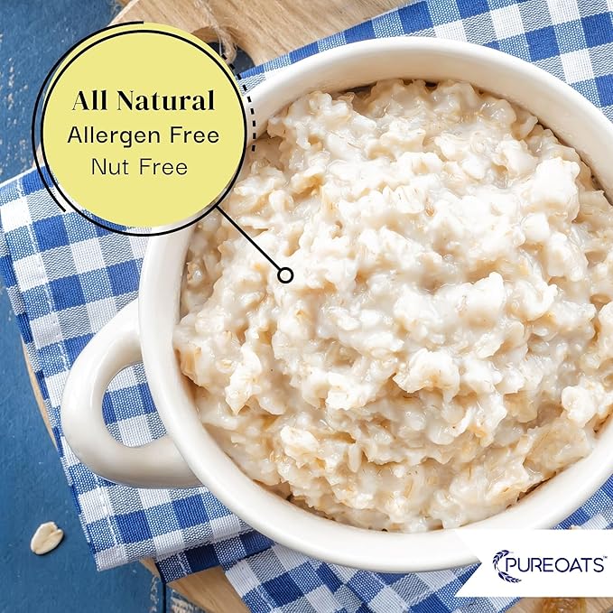 PureOats Gluten Free Rolled Oats Whole Grain 25 lb / 11.3 kg) Bulk Size Bag