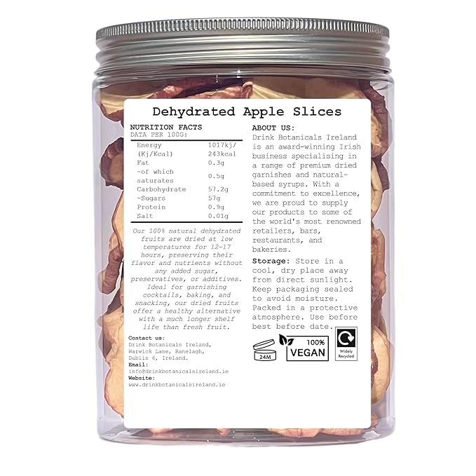 Dried Orange Slices (150G) &amp Dried Apple Slices (150G) Combo Pack for Cocktails Drinks Baking &amp Desserts