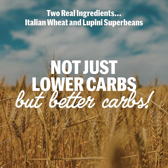 Brami Radiatori Italian Protein Pasta | Low Carb | High Fiber | High Protein | Keto | Non-GMO | Made in Italy | Dry Pasta | Semolina Pasta | Fortified with Heart Healthy Lupini Beans | 8oz (Pack of 6)