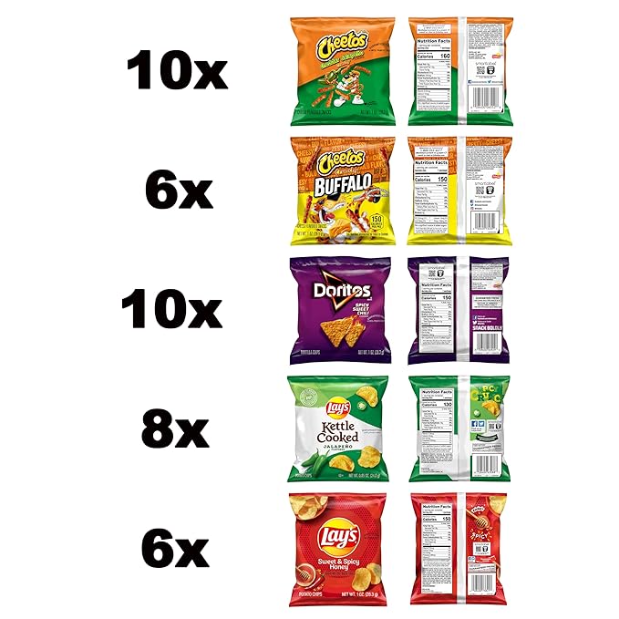 Frito-Lay Sweet &amp Spicy Chips Variety Pack (Pack of 40)