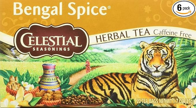 Celestial Seasonings Herbal Tea - Bengal Spice - Caffeine Free - 20 Count (Pack of 6)