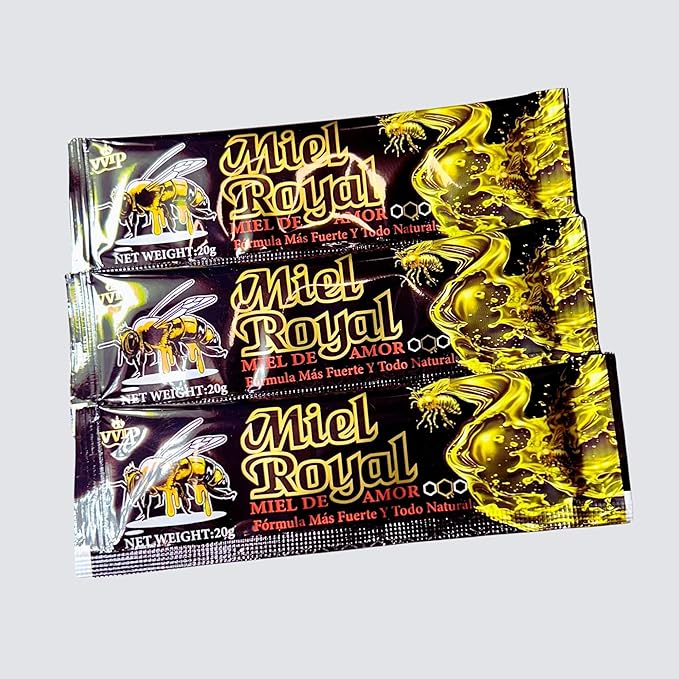 Miel Royal Extreme VVIP (Miel de Amor) Organic Raw Honey 12 Sachets of 20g each