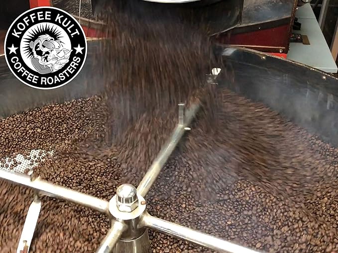 Koffee Kult Thunder Bolt Coffee Super Dark Roast 100% Arabica Robust Blend of Colombian And Brazil (Ground 12oz)