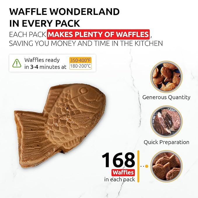 OldSoul Professional Taiyaki Waffle Mix | GLUTEN FREE | Crispy | Chocolate Flavor | 10 Lbs | 168 Waffles (10 Lbs Gluten Free)