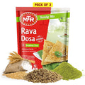 MTR Instant Rava Dosa Mix - Ready to Cook Authentic Indian Breakfast Lunch Dinner or Snack Meal - No Added Preservatives - A Quick &amp Easy Recipe Suitable for Vegetarians - (500g Pack of 3)