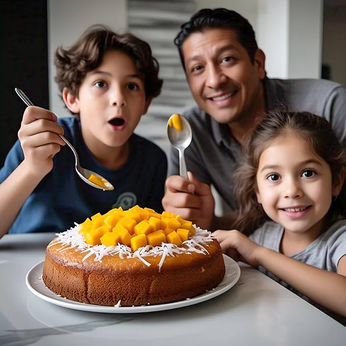 ANDY ANAND CHOCOLATIER Sugar Free Dunked Mango Coconut Cake Enjoy the Amazing Taste of a Classic Cake Without the Sugar Dunked in Fresh Puree Traditional Recipe and Perfect for Guilt Free Celebrati
