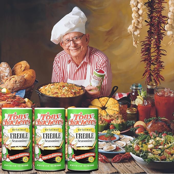 Tony Chachere Seasoning Blends Original Creole 17 Ounce Pack of 3