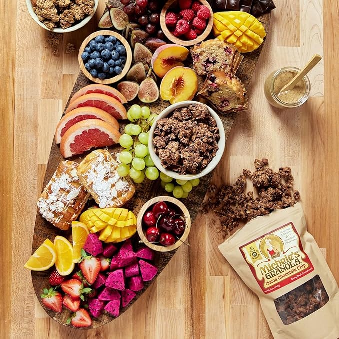 Michele's Granola Cocoa Chocolate Chip Handmade Whole Grain Vegan Gluten-Free &amp Non-GMO 36oz Resealable Bag