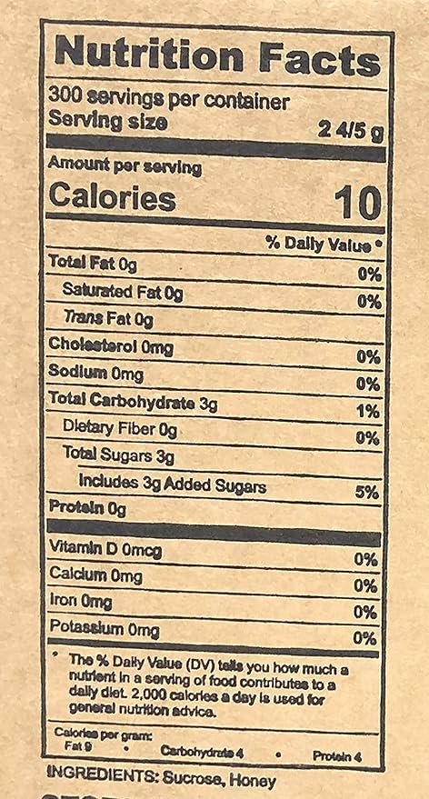 Bee My Honey Pure Granulated Honey Packets 300 Individual Packets