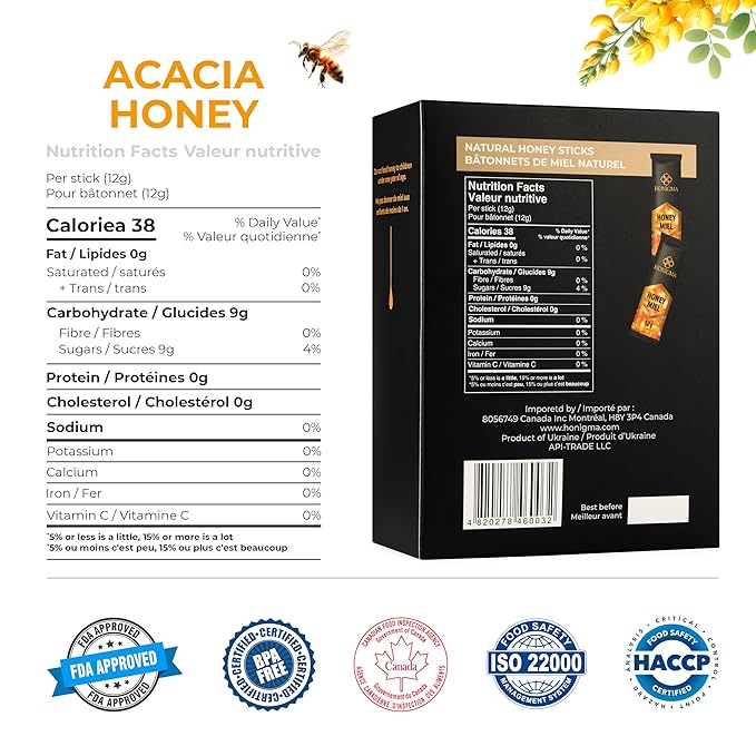 Honigma Honey Collection | Pure &amp Exquisite | Sustainably Sourced from Ukraine | Pack of 6