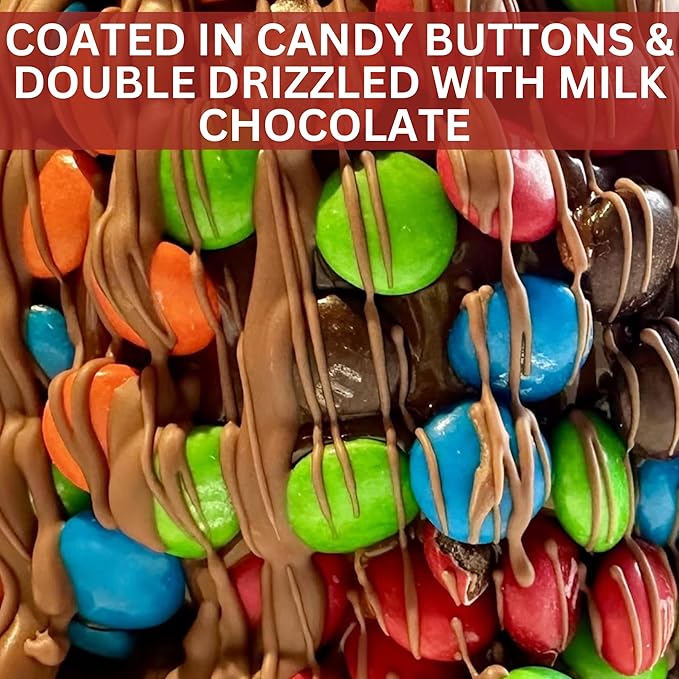 TV's Deli &amp Diner Gourmet Jumbo Caramel Apple | Caramel Candy Buttons &amp Milk Chocolate | Handmade &amp Freshly Prepared (Candy Buttons &amp Milk Chocolate)