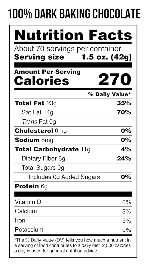Taza Chocolate Organic Bulk Baking Chocolate 100% 3 kg bag (1 count) Vegan