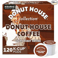 Donut House Collection Donut House Coffee Single-Serve Keurig K-Cup Pods Light Roast 120 Count (5 Boxes of 24 Pods)