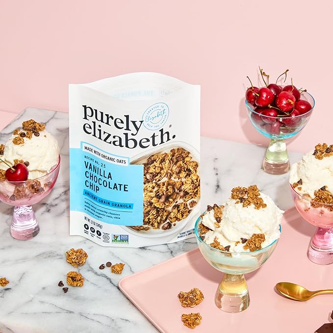 Purely Elizabeth Aancient Grain Granola Best Sellers Variety Pack Made with Organic Oats and Ancient Grains Gluten-Free Non-GMO (3 Ct)