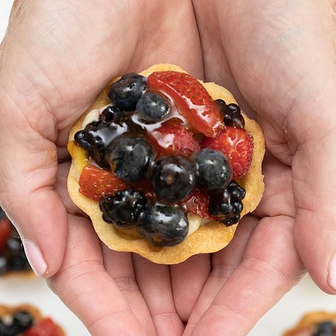 Crumble Crate - Mini Fruit Tarts with Vanilla Pastry Cream DIY Baking Set/Kit. All pre-measured ingredients and essential baking tools Gift Idea Baking Gift Sets