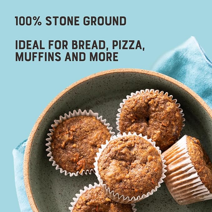 Bob's Red Mill Whole Wheat Flour 3 Pound (Pack of 4) - Whole Grain Non-GMO Vegan