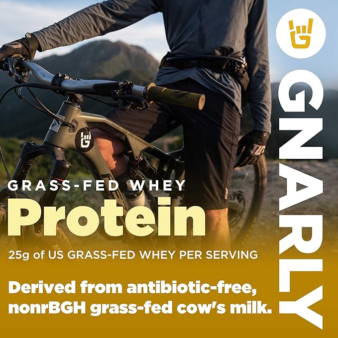 Gnarly Nutrition Performance Greens Lemon Mint (11.64 oz) and Gnarly Whey Grass-Fed Protein Supplement Vanilla (32.0oz)