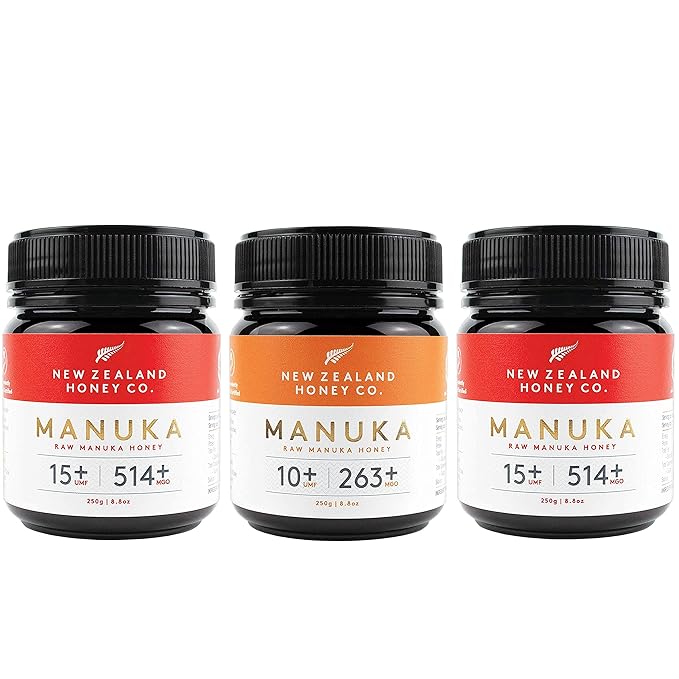 New Zealand Honey Co. Manuka Honey Special Bulk Package UMF 15+ / UMF 10+ UMF Certified / 8.8oz