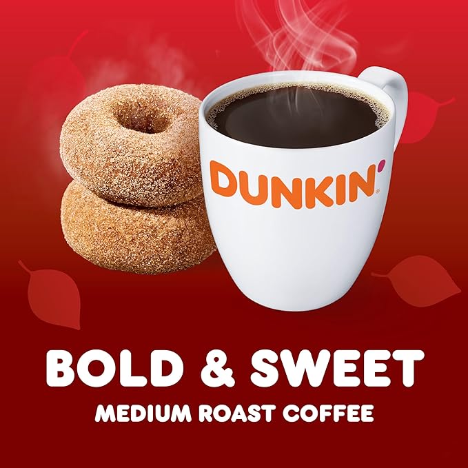Dunkin’ Apple Cider Donut Artificially Flavored Coffee Keurig K-Cup Pods 10 Count Box (Pack of 6)