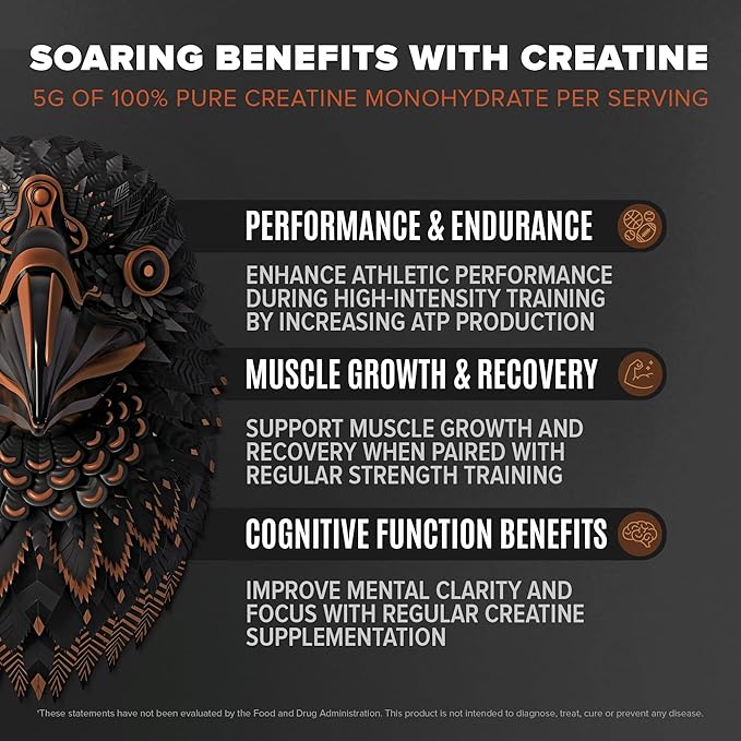 BIRDMAN Bundle Falcon Performance Vegan Protein Powder + Micronized Creatine Monohydrate Powder