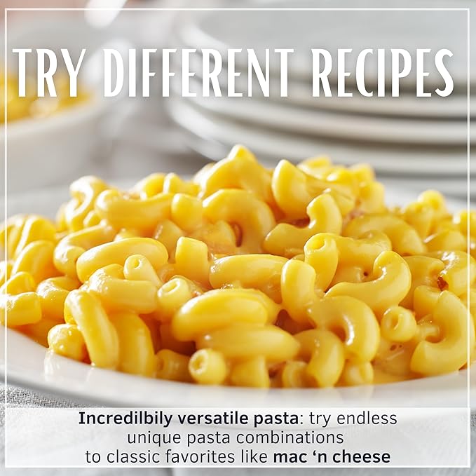 Divella Elbow Macaroni Pasta #11 16 oz. (Chifferini Lisci Pack of 8) - Authentic Italian Pasta Made with Durum Wheat Semolina Perfect 'Al Dente' Texture for Every Dish