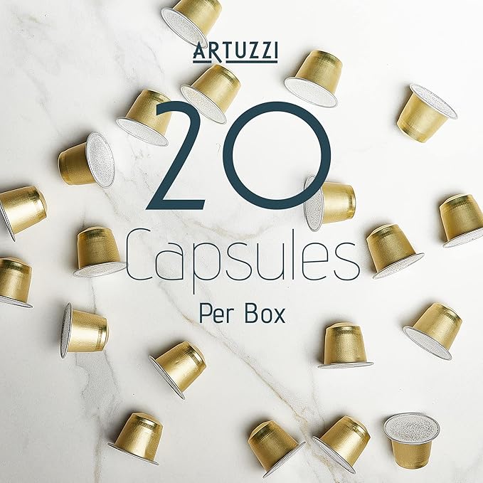 Artuzzi 120ct Decaf Espresso Pods For Nespresso Compatible Capsules Machines | Aluminum Coffee Capsules I Recyclable I 100% Arabica I Italian Roast