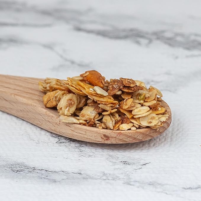 Survival Grocery Organic Ancient Grain Survival Granola™ - Gluten Free Non-GMO No Added Sugar High Protein Snack With Nuts Seeds Coconut and Honey - Ideal for Breakfast Cereal Yogurt or Snack