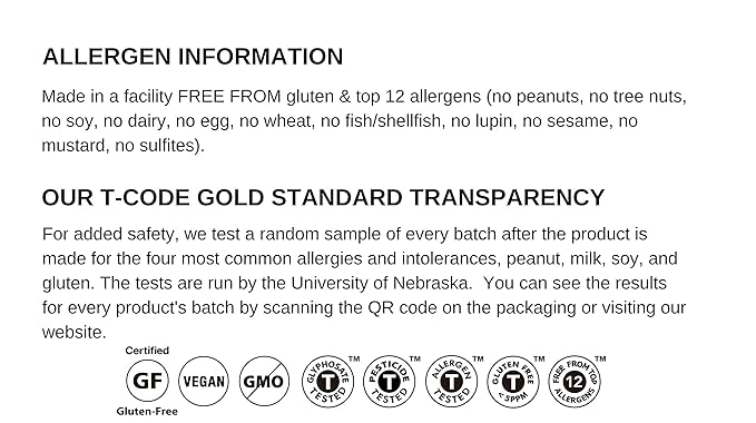 ZEGO Double Protein Raw Oats Organic Purity Protocol Gluten Free GIyphosate Free 14oz Bags Bundle of 2 Bags (28oz total)