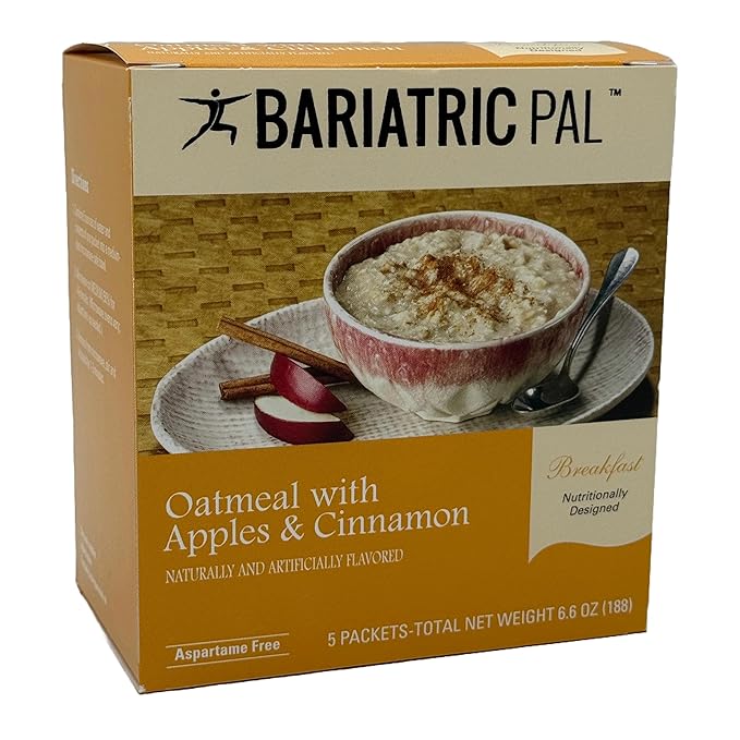 BariatricPal 12g Protein Oatmeal - Apples &amp Cinnamon (6-Pack)