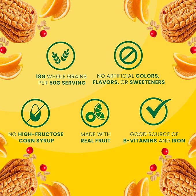 belVita Breakfast Bars Biscuits Cranberry Orange 30 Total Packs 6 Boxes (4 Biscuits Per Pack) (Pack of 2)