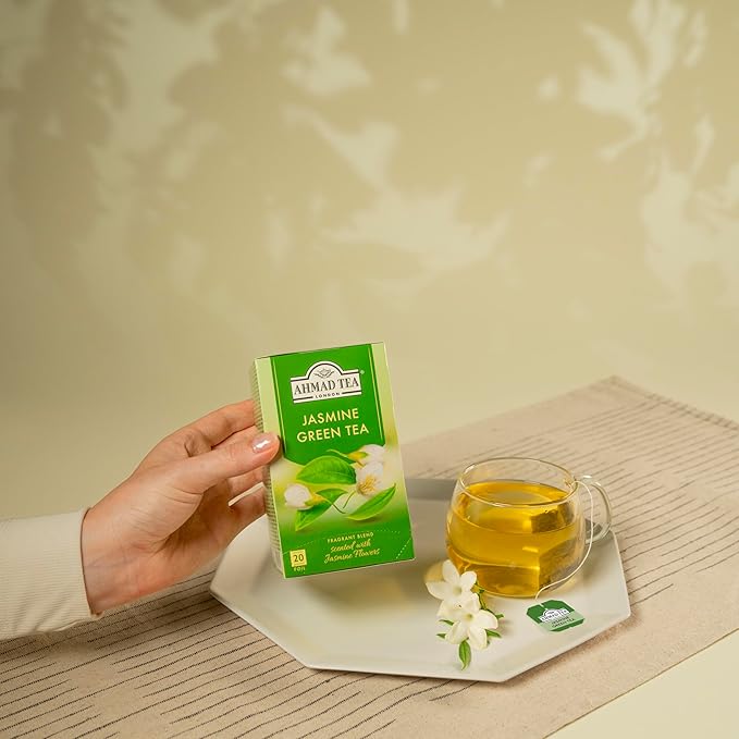 Ahmad Tea Jasmine Romance Green Tea 20-Count Boxes (Pack of 6)