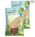 Food to Live Organic Unhulled Sesame Seeds 16 Pounds — Non-GMO Whole Natural Raw White Sesame Seeds Kosher Vegan Bulk Rich in Dietary Fiber Protein &amp Iron. Crunchy Texture. Great for Bakin