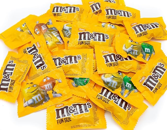 Peanut Milk Chocolate 3 lb – Anti Melt Pack Bulk Candy in Resealable Bag 72 Fun Size Bags