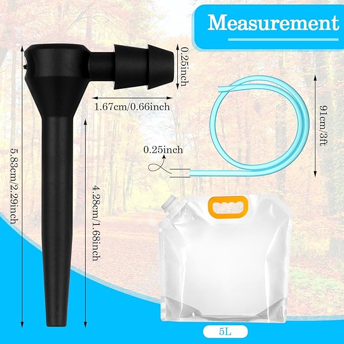 SiliFine 10 Sets Maple Syrup Tapping Kit Include 10 Taps 10 Pcs 3 ft Tubing 10 Pcs 5L Bags for Experts or Beginners Maple Birch Syrup Collection Supplies
