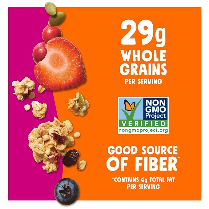 Bear Naked Granola Cereal Whole Grain Granola Breakfast Snacks Mega Pack Triple Berry Crunch (3 Bags)