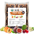 Fruit Mix Organic 5 Lbs Berrilys Dried Fruits Diced Figs Diced Apricots White Mulberries Sultanas Sour Cherries No Sugar Added Trail Mix for Baking and Snacking
